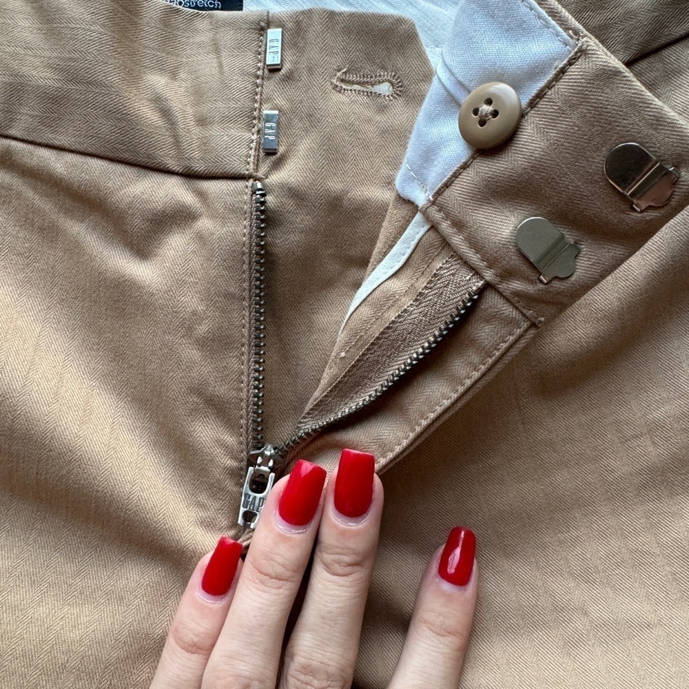 Vintage Gap Stretch Cotton Khakis - sz 0 - the BEST pants - Picture 6 of 14